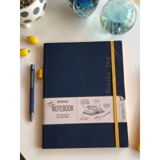 دفتر  كبير- لون أزرق كحلي