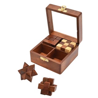 طقم 4 أحاجي خشبية