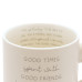 مق سيراميك فاخر للأصدقاء - تصميم "الأوقات السعيدة والذكريات الثمينة