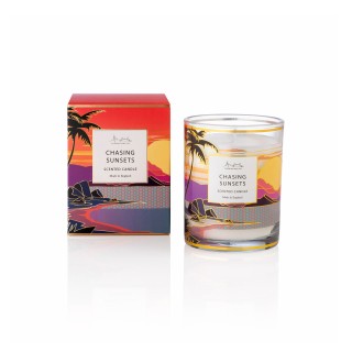 شمعة معطرة بفتيلة واحدة – عبير استوائي دافئ – مطاردة الغروب – 227 غرام