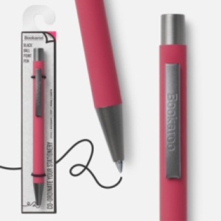 قلم حبر جاف - لون أحمر داكن