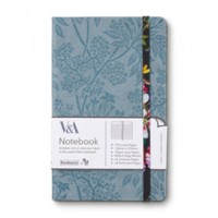 دفتر جيب A5 - بتصميم الزهور السوداء