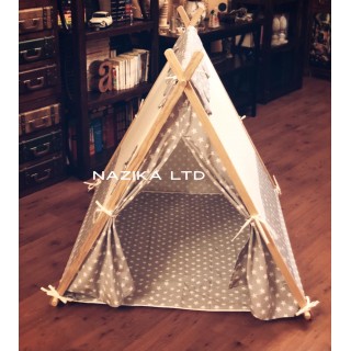 خيمة طبيعية/رمادية - 1.2 متر