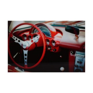 لوحة جدار زجاجية - عجلة القيادة